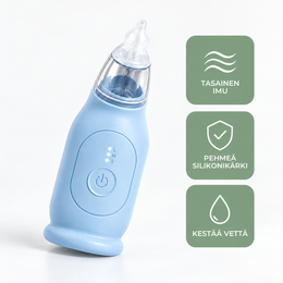 Soldahl® Näsklar sähköinen nenäimuri vauvoille | 3 imutehoa, pehmeä silikonikärki, ladattava