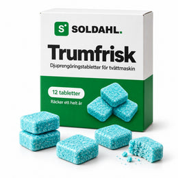 Soldahl® Trumfrisk syväpuhdistustabletit pesukoneeseen | poistavat happaman hajun ja kerrostumat