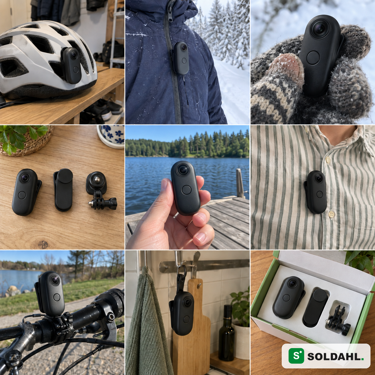 Soldahl Fånga arjessa, takissa, kypärässä ja pyörässä