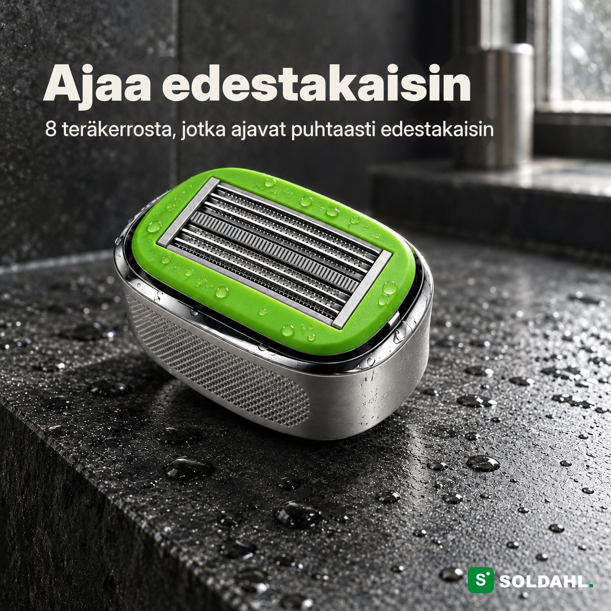 Blankrakissa on 8 teräkerrosta, jotka ajavat molempiin suuntiin