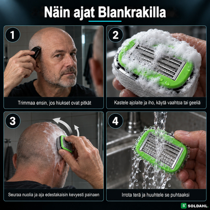 Näin ajat Blankrakilla neljässä vaiheessa