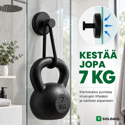 Kvarsitt kestää jopa 7 kg suihkulasilla