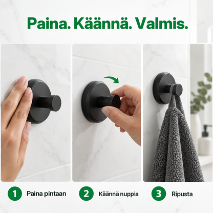 Paina, käännä, valmis: näin Kvarsitt asennetaan