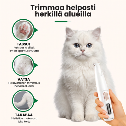 Trimmaa helposti herkillä alueilla