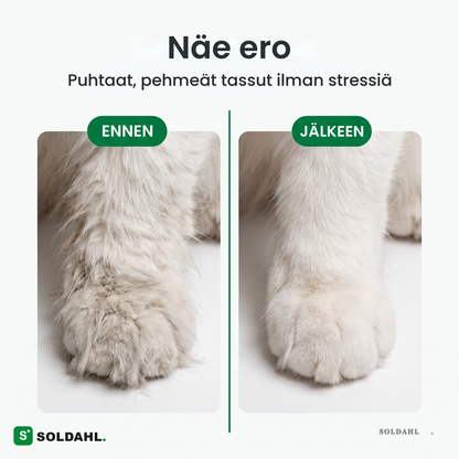 Ennen ja jälkeen trimmauksen