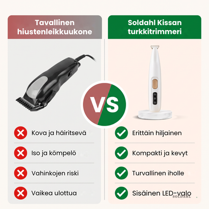 Soldahl kissan turkkitrimmeri vs. tavallinen hiustenleikkuukone