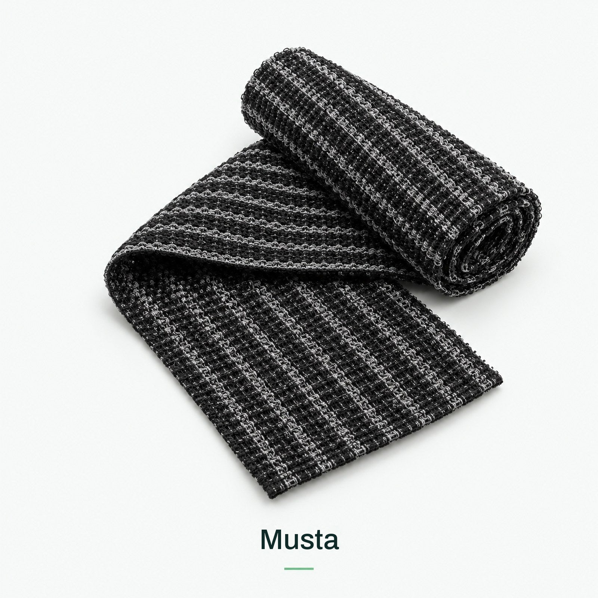 Kuoriva suihkupyyhe värissä musta