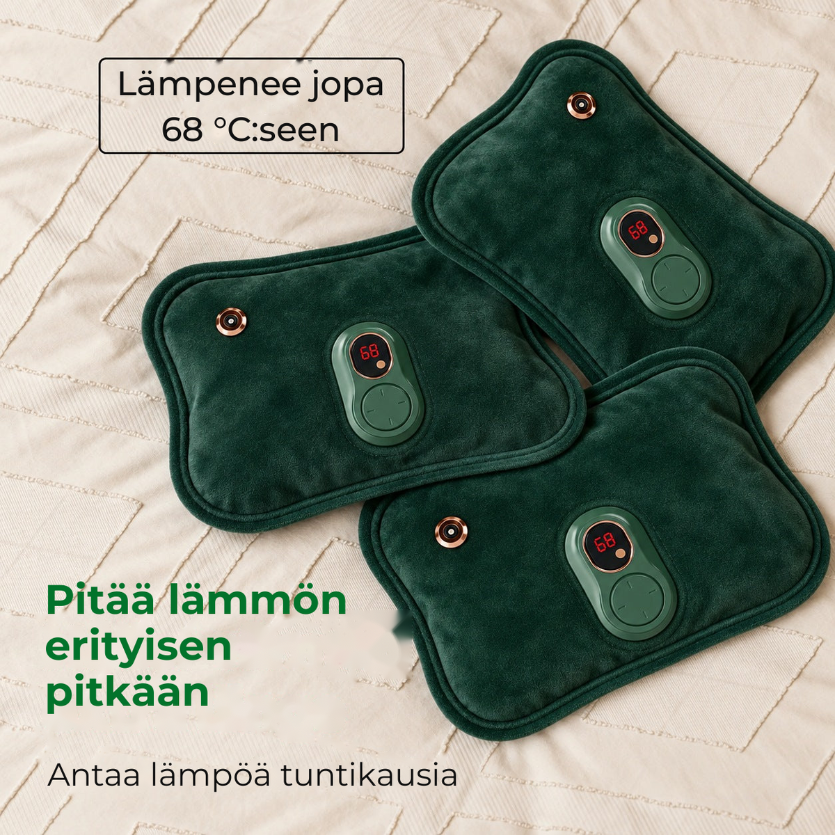 Lämpenee 68 asteeseen