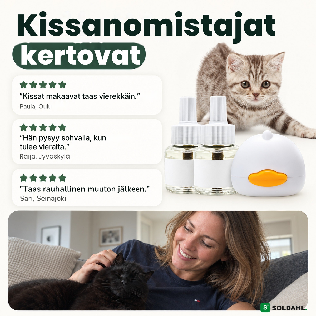 Kissanomistajat kertovat rauhallisemmasta arjesta Lugnhemin kanssa