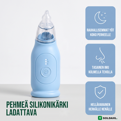 Näsklar pehmeällä silikonikärjellä, ladattava, hellävarainen herkälle nenälle