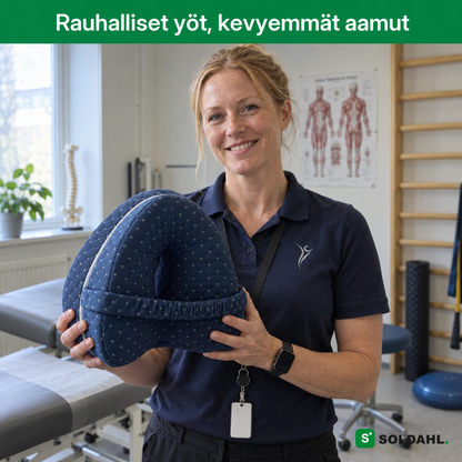 Fysioterapeutti esittelee Soldahl Nattron: rauhalliset yöt, kevyemmät aamut