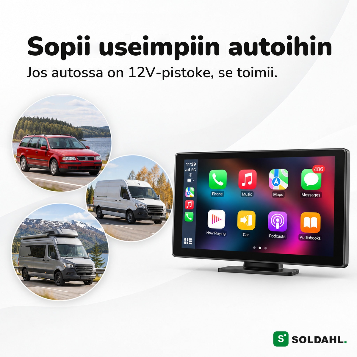 Vägro sopii useimpiin henkilöautoihin, pakettiautoihin ja matkailuautoihin, joissa on 12V-pistoke